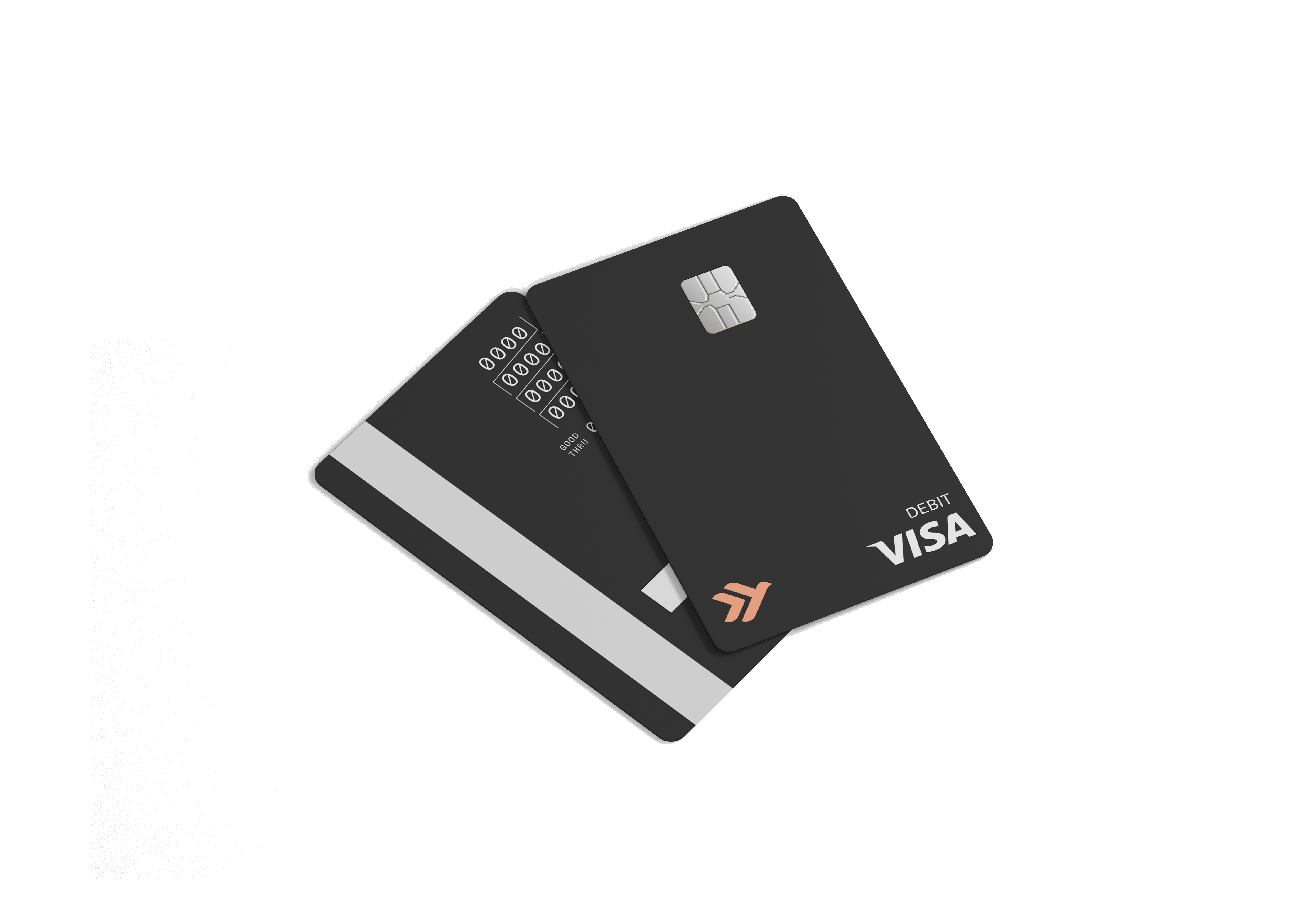 Black Empower debit card shown from the front and back